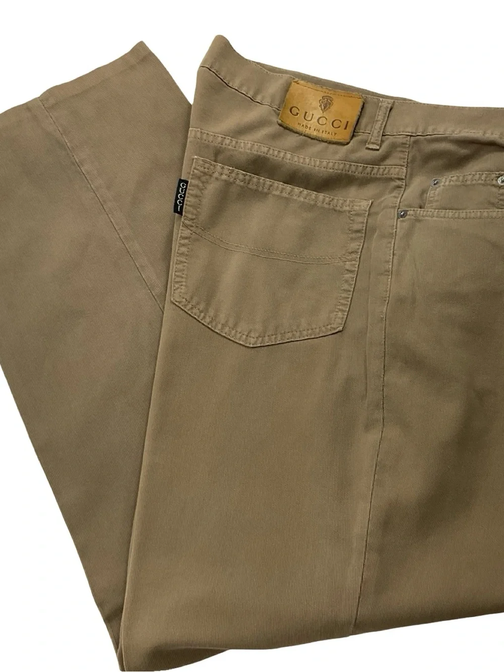 Gucci Vintage Men’s Straight Khaki Jeans Size 54